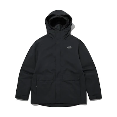 TNF Traveler Triclimate Black Logo Hooded Jacket NJ2YP50A