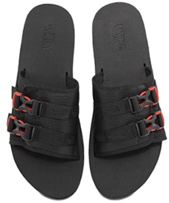 The North Face Trekking Base Camp Strap Slides 'Black Red' 819V-IH7 Lookbook The North Face Trekking Base Camp Strap Slides 'Black Red' 819V-IH7