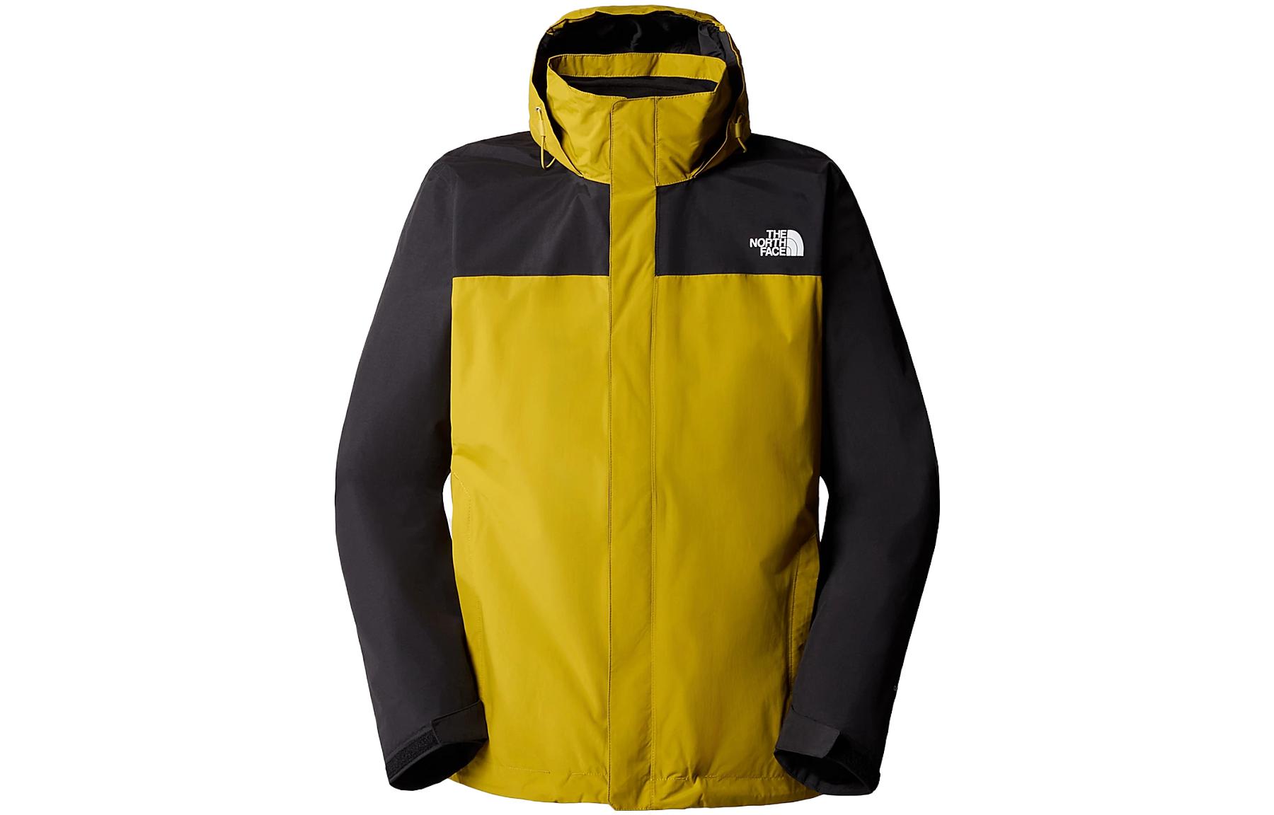 TNF Triclimate Colorblock Waterproof Breathable Jacket Men Mineral Gold NF0A4M6W-81U