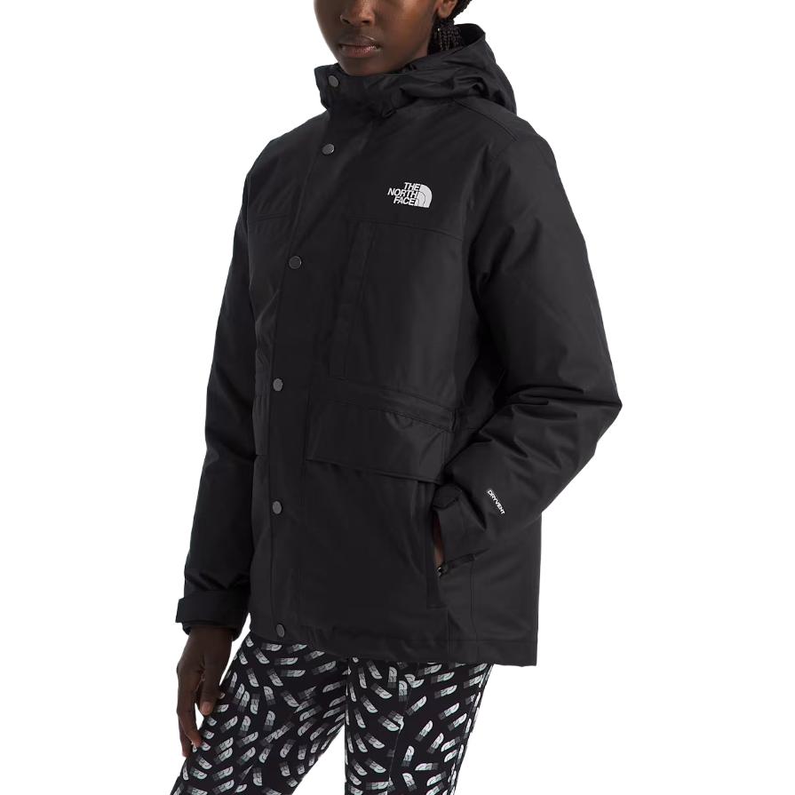 Sizing 北面三合一青年黑色夹克 - 休闲保暖连帽外套 NF0A88V1-JK3