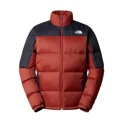 TNF Two-Sided Logo Colorblock Zip Hoodie Jacket - Red/Brown NF0A4M9L-WEW