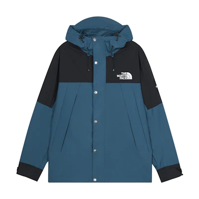TNF Two-Tone Logo Embroidered Windbreaker Jacket Unisex - Navy. NI2HQ00J
