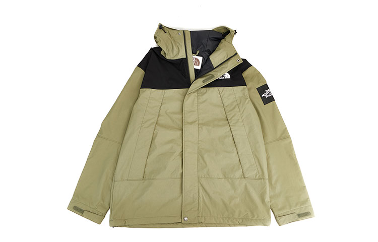 TNF Two-Tone Logo Hoodie Zip Jacket Unisex Light Khaki NI3BN57O