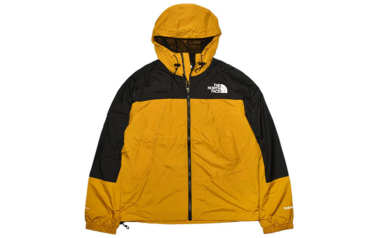 TNF Two-Tone Yellow Outdoor Windproof Hooded Jacket NF0A53C1-H9D