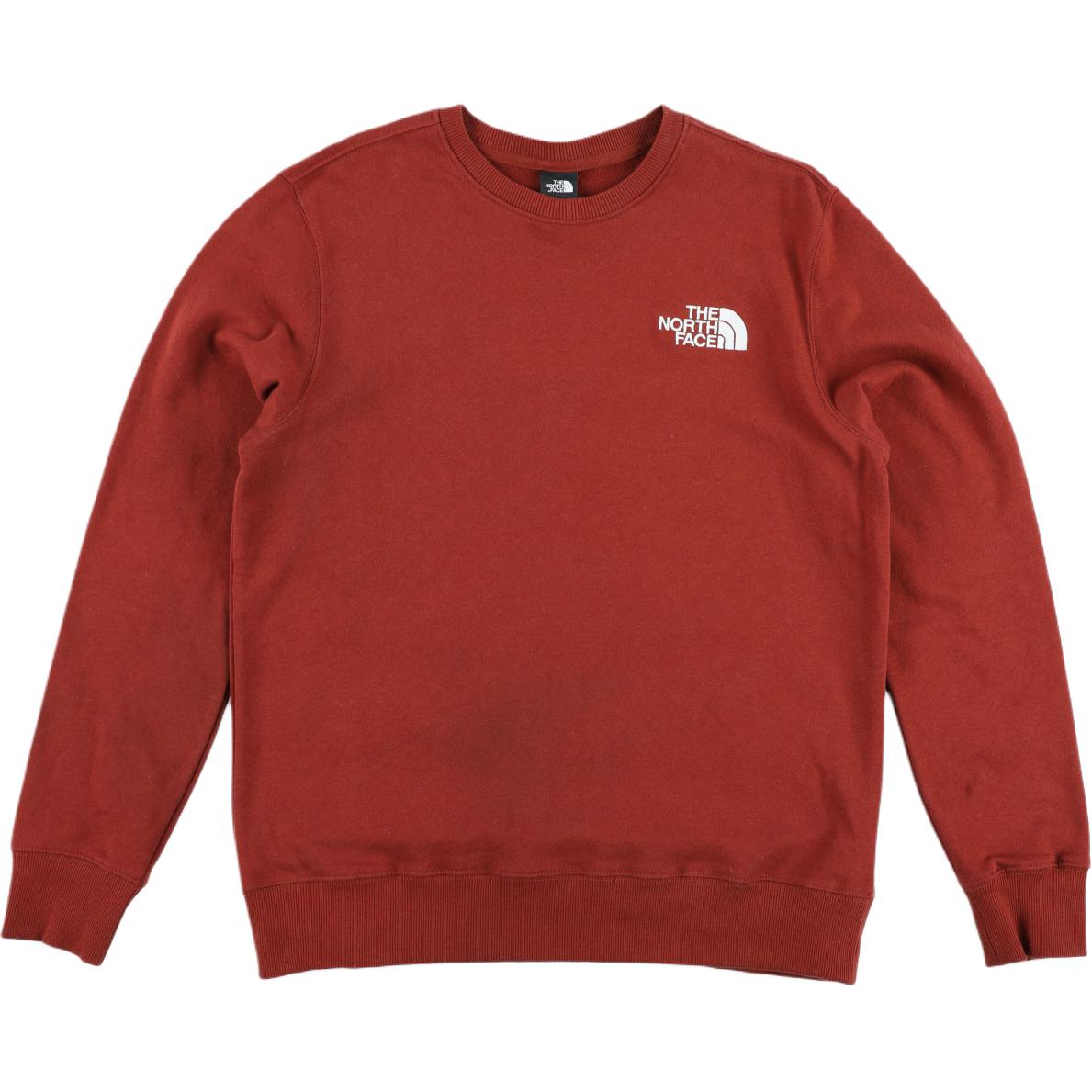 TNF U Logo Red Pullover Crewneck Sweatshirt Unisex NF0A47GQ-BDQ