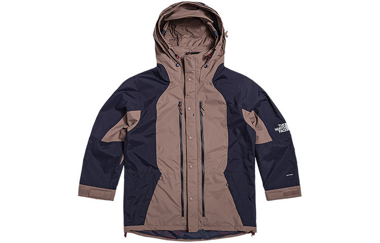 TNF UE Blue Waterproof Logo Print Hooded Jacket NF0A7W91-EFU