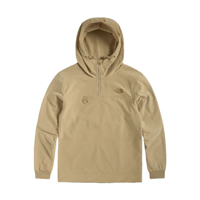 TNF UE City Pullover Hoodie Windproof Fleece Khaki Jacket NF0A4U6M-H7E