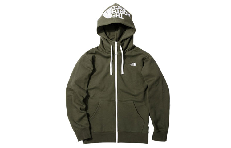 TNF UE Fleece-Lined Hooded Zip Jacket Winter Green NF0A4U9X-21L