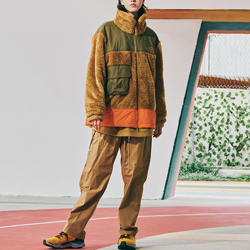 Lookbook 노스페이스 UE 카즈키 쿠라이시 플리스 자켓 브라운 방풍 보온 유니섹스 NF0A5JU6-173