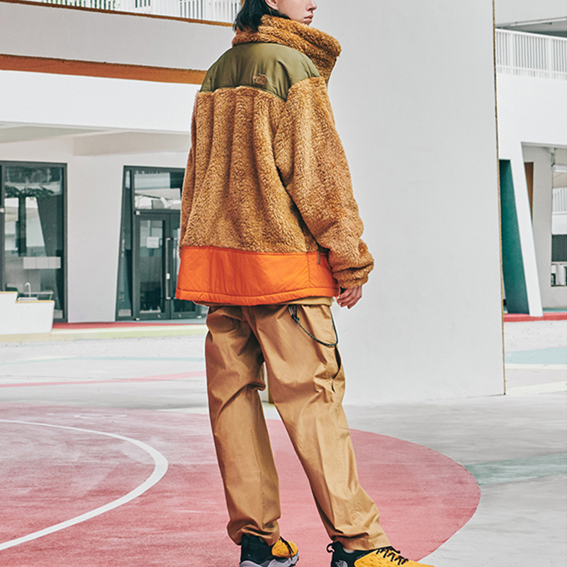 Shop 노스페이스 UE 카즈키 쿠라이시 플리스 자켓 브라운 방풍 보온 유니섹스 NF0A5JU6-173