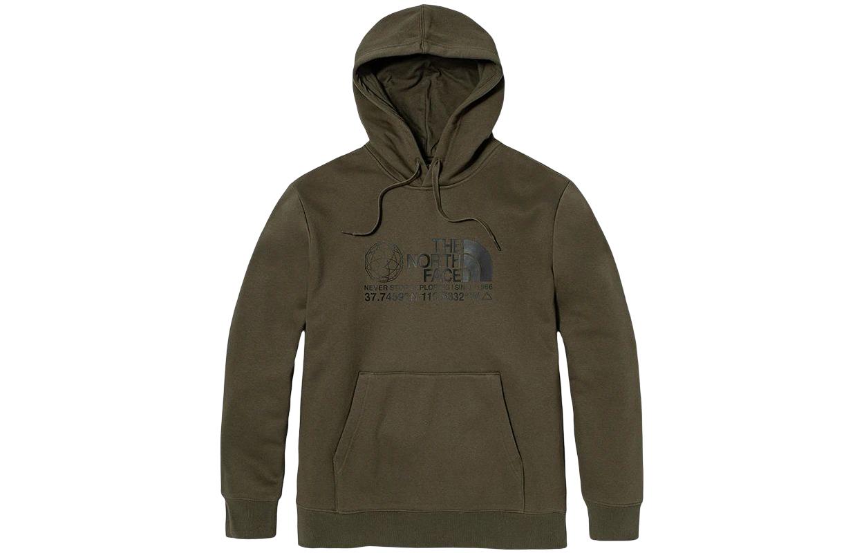 TNF UE Logo Print Fleece Hoodie Green (Unisex) NF0A7W87-21L