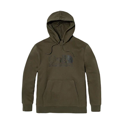 TNF UE Logo Print Fleece Hoodie Green (Unisex) NF0A7W87-21L