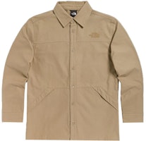 The North Face UE Long Sleeve Khaki Shirt with Embroidered Logo NF0A5JUG-CEL The North Face UE Long Sleeve Khaki Shirt with Embroidered Logo NF0A5JUG-CEL