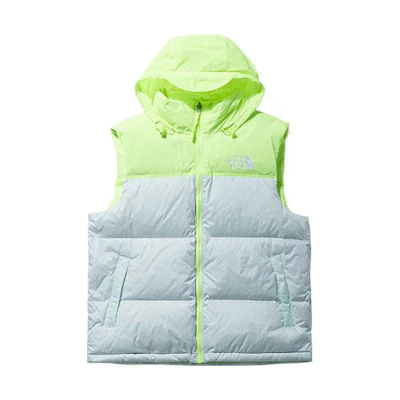 TNF UE Series Color Block Stand Collar Down Vest Blue NF0A3JQQ-TK1
