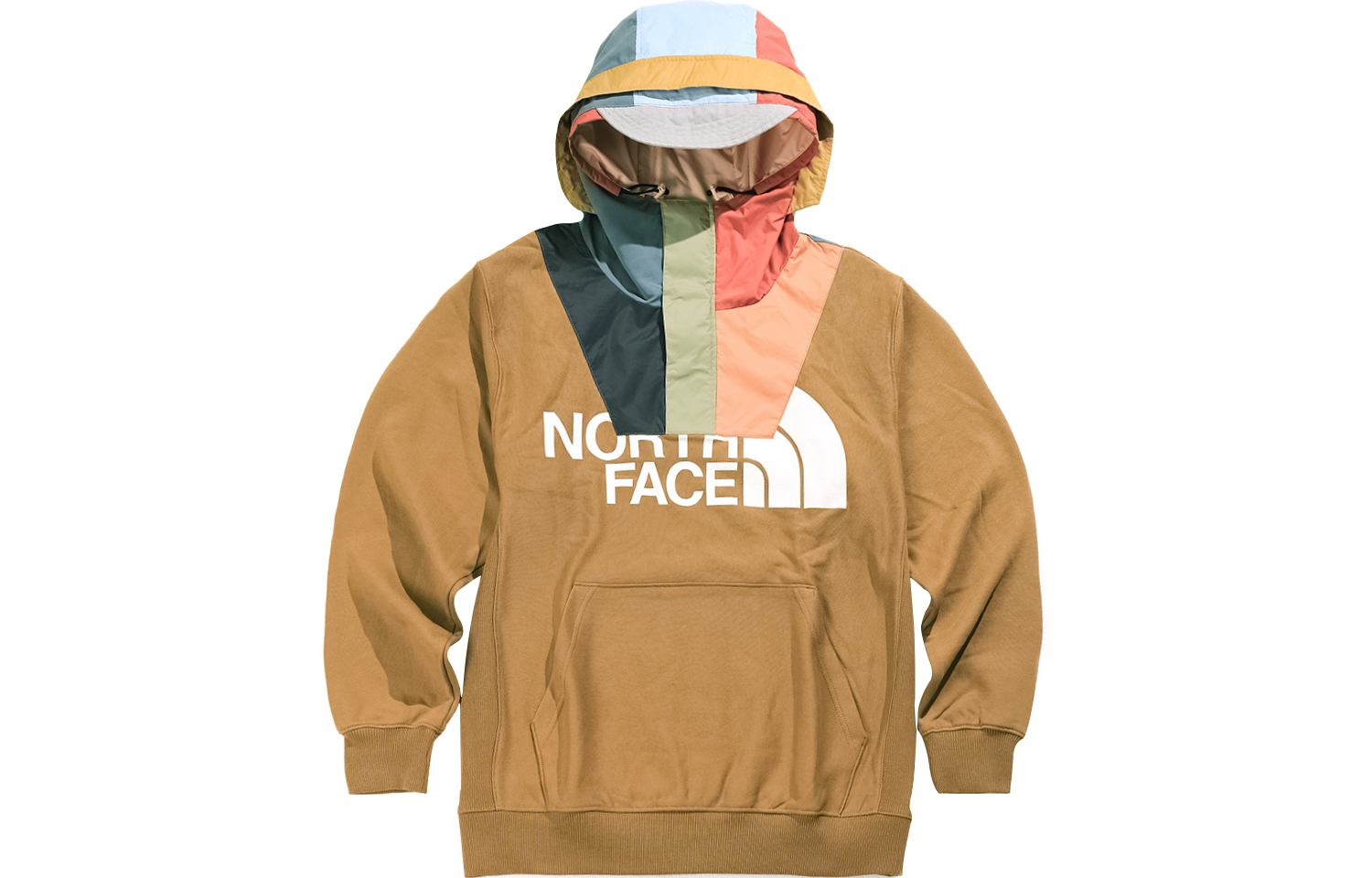 THE NORTH FACE UE Series Kazuki Kuraishi Logo Patchwork Hoodie Brown Unisex NF0A7QRQ-173