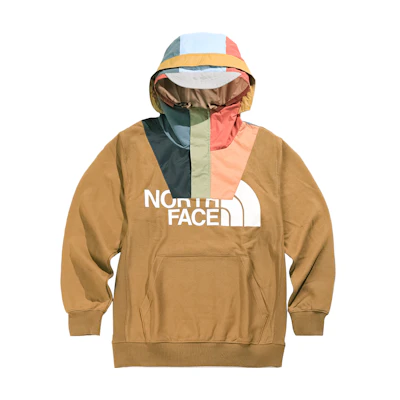 THE NORTH FACE UE Series Kazuki Kuraishi Logo Patchwork Hoodie Brown Unisex NF0A7QRQ-173