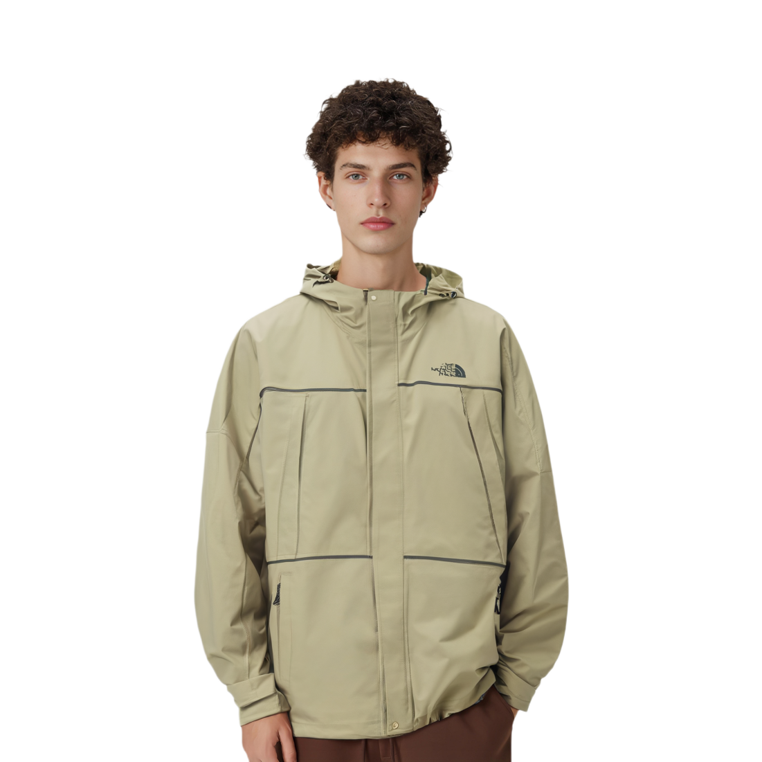 TNF UE Series Khaki  Water-Resistant Hooded Jacket. NF0A7QQ7ZDL1 圖 4