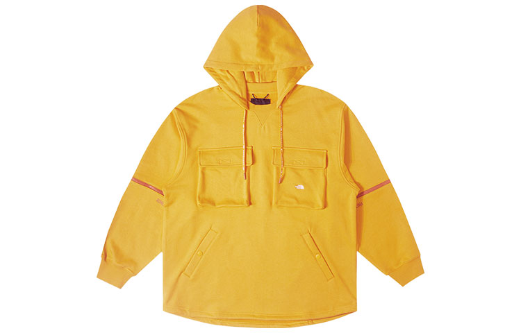 TNF UE Series Multi-Pocket Yellow Hoodie with Detachable Sleeves Men NF0A884T-56P