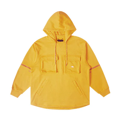 TNF UE Series Multi-Pocket Yellow Hoodie with Detachable Sleeves Men NF0A884T-56P