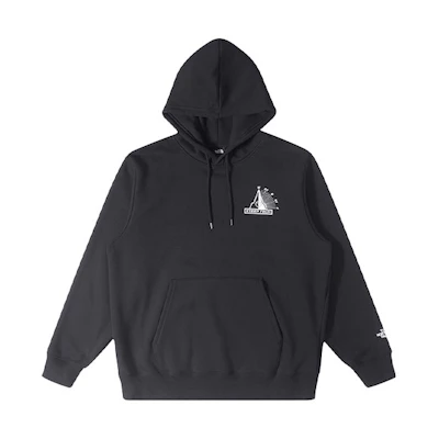 TNF UE Steep Tech Logo Print Hooded Outdoor Sweatshirt Black Men NF0A84GK-UDI
