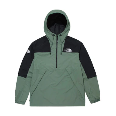TNF Unisex Avocado Green Half-Zip Mountain Logo Anorak Jacket NA3BM51B
