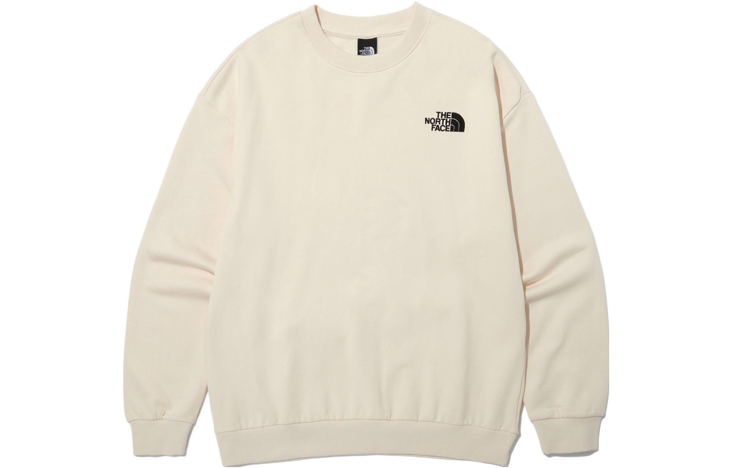 TNF Unisex Beige Crewneck Pullover Fleece Sweatshirt NM5MN91B