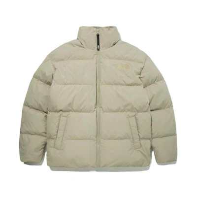 THE NORTH FACE Unisex Beige Down Jacket Plain Design NJ1DM64C-yc