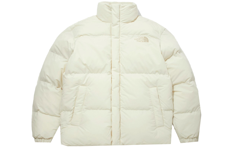 TNF Unisex Beige Puffer Jacket Winter Warmth NJ3NM53K