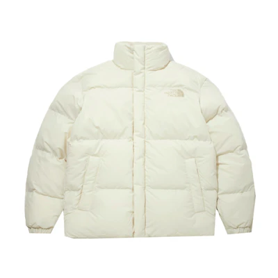 TNF Unisex Beige Puffer Jacket Winter Warmth NJ3NM53K