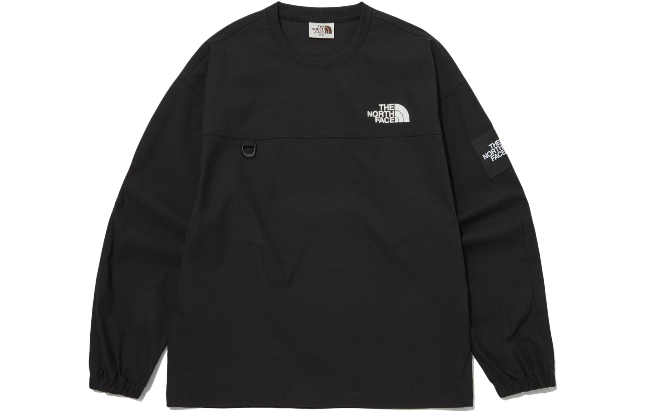 The North Face Unisex Black Embroidered Crewneck Sweatshirt NM5MP53J