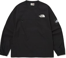 The North Face Unisex Black Embroidered Crewneck Sweatshirt NM5MP53J The North Face Unisex Black Embroidered Crewneck Sweatshirt NM5MP53J