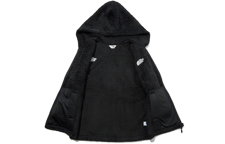 TNF Unisex Black Fleece Full-Zip Hoodie Jacket NJ4FL72K 圖 4