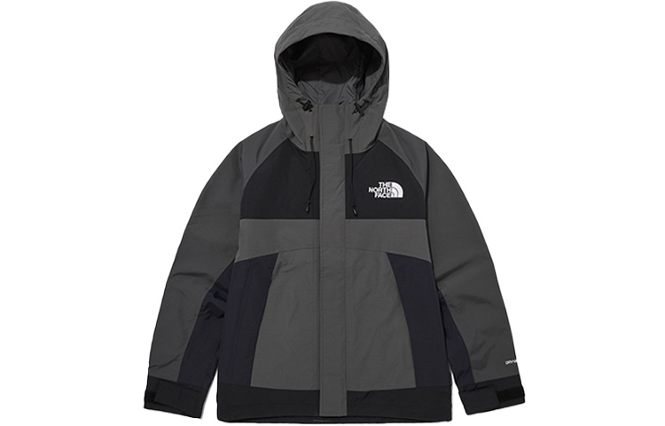 The North Face Unisex Black/Grey Colorblock Waterproof Windproof Jacket NJ2HP51C