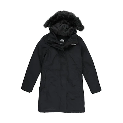 TNF Unisex Black Hooded Casual Long-Sleeve Coat NF0A5EGV-JK3