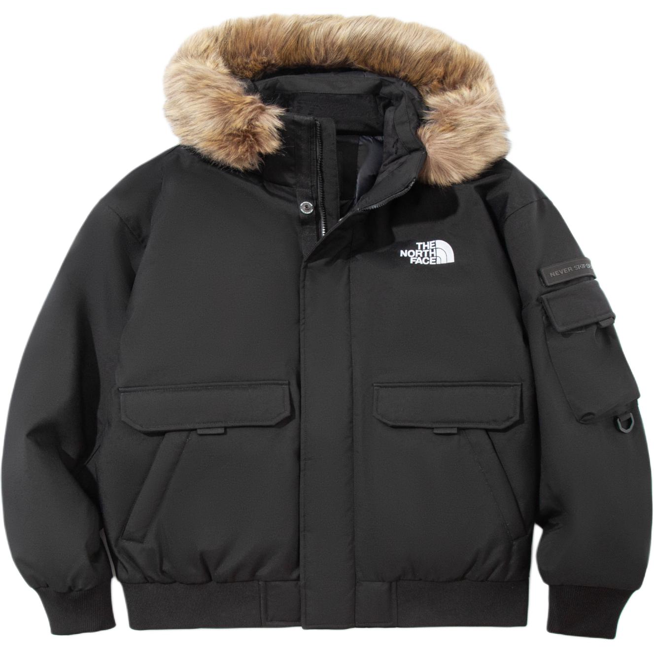 Order The North Face 男女共用黑色連帽羽絨外套 NI1DP56F