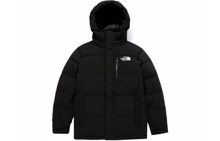 TNF Unisex Black Hoodie with Logo Print NJ1DM71A