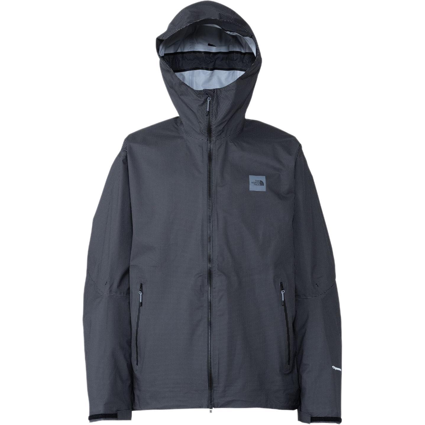 TNF Unisex Black Logo Print Hooded Jacket NP12460-K
