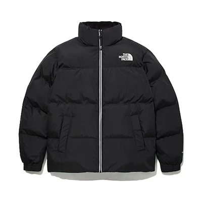 TNF Unisex Black Logo Puffer Jacket NJ3NM52J