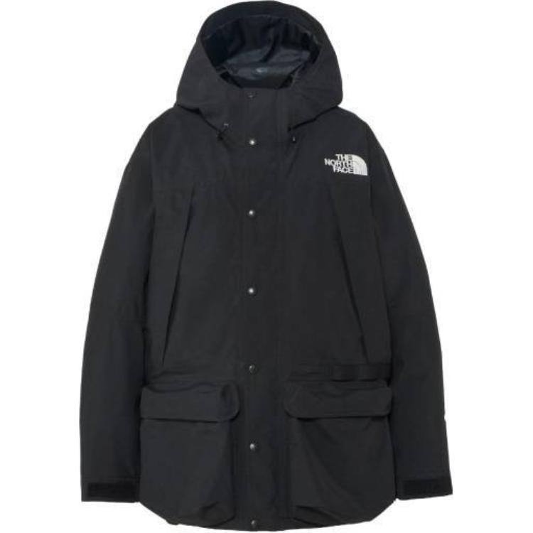 TNF Unisex Black Loose-Fit Logo Print Hoodie Jacket NPM62310-K服装