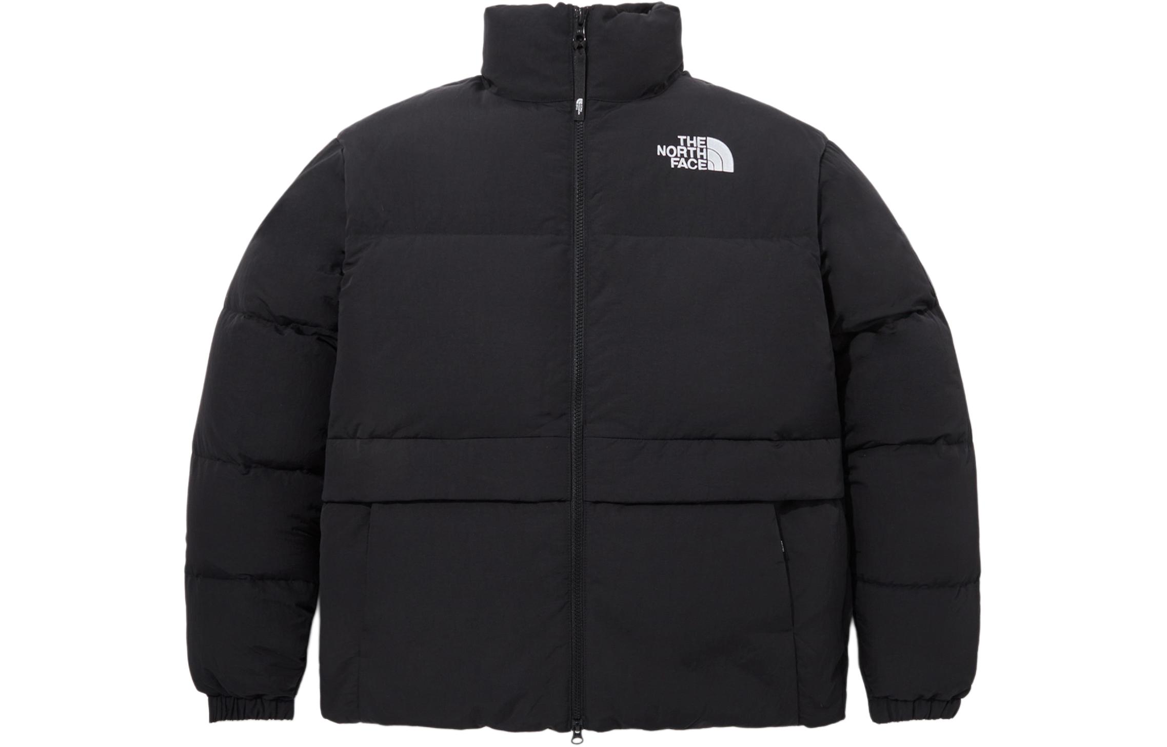 TNF Unisex Black Short Puffer Down Jacket NJ1DP59J