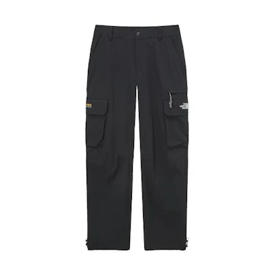 TNF Unisex Black Straight-Leg Casual Pants with Pockets NP6NP12A