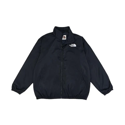 TNF Unisex Black Zip Jacket with Logo Embroidery NI3BP68R