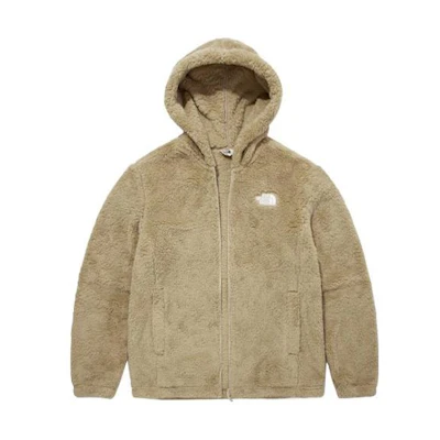 TNF Unisex Brown Fleece Full-Zip Hoodie Jacket NJ4FM58K