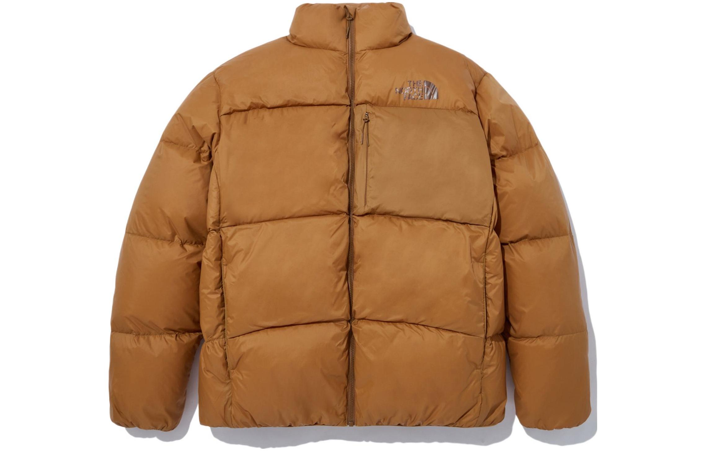 Buy The North Face Jaket Puffer Quilted Unisex Caramel dengan Cetakan Logo. NJ1DN68D