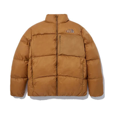 TNF Unisex Caramel Quilted Puffer Jacket with Logo Print NJ1DN68D