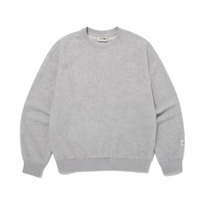 TNF Unisex Casual Crewneck Long Sleeve Sweatshirt Gray NM5MQ06K