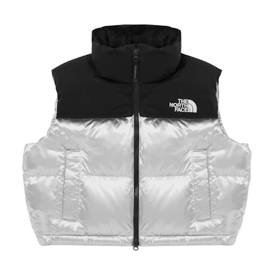 TNF Unisex Casual Silver Logo Puffer Vest NV1DP82J