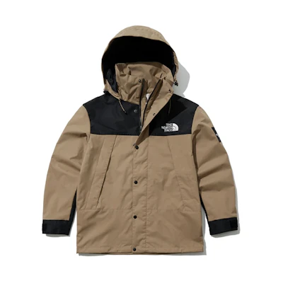 TNF Unisex Colorblock Hoodie Jacket Khaki - Couple Style NJ4HL02N