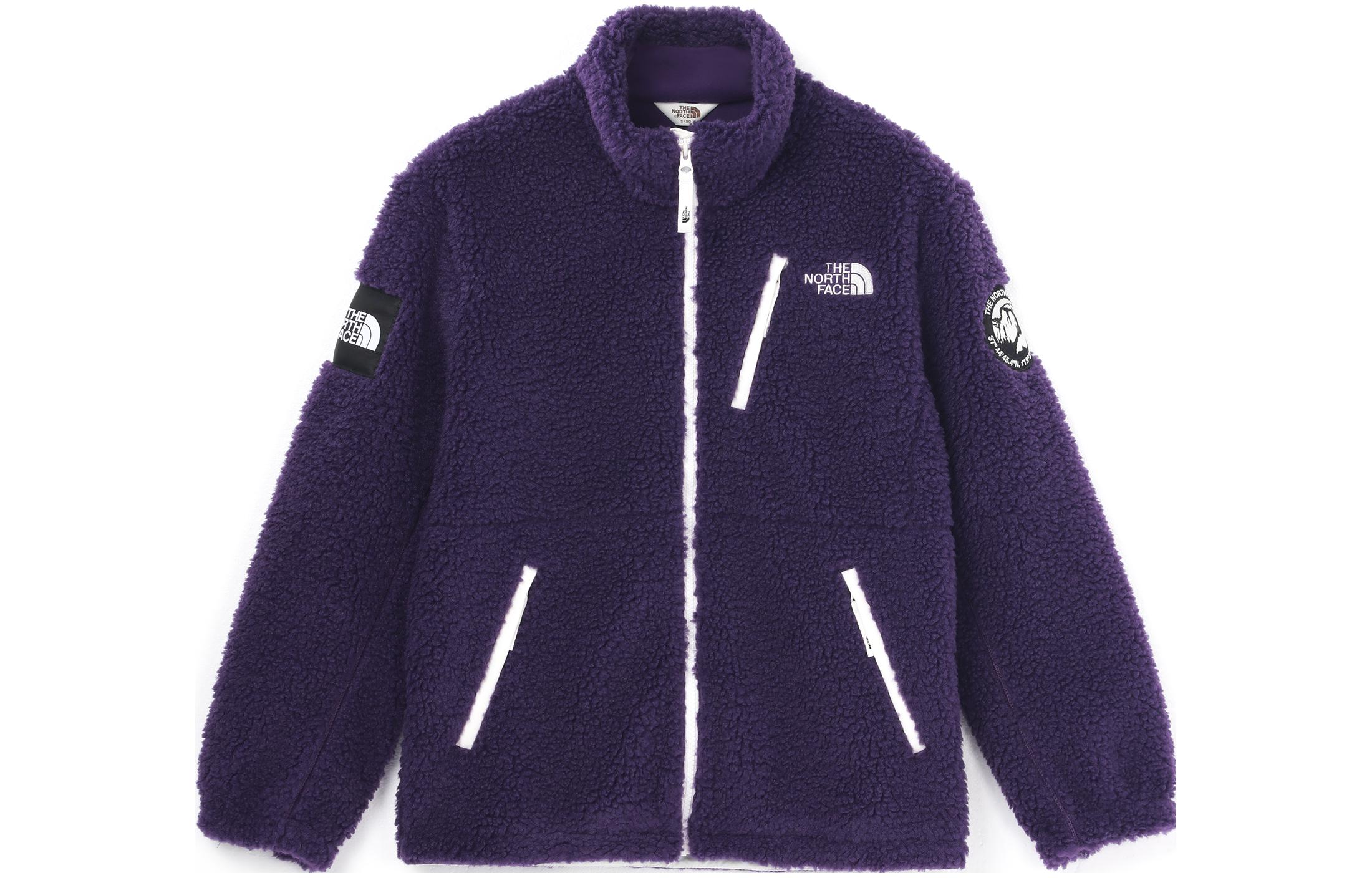 TNF Unisex Colorblock Logo Fleece Jacket Purple NJ4FM50N