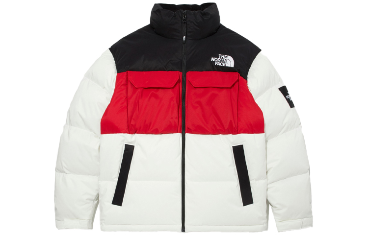 Buy The North Face Jaket Puffer Uniseks Warna Blok dengan Penebat Bulu. NJ1DM54K